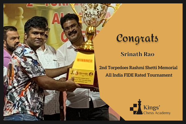 First 1st Prize at All-India Open FIDE Rating Chess Tournament