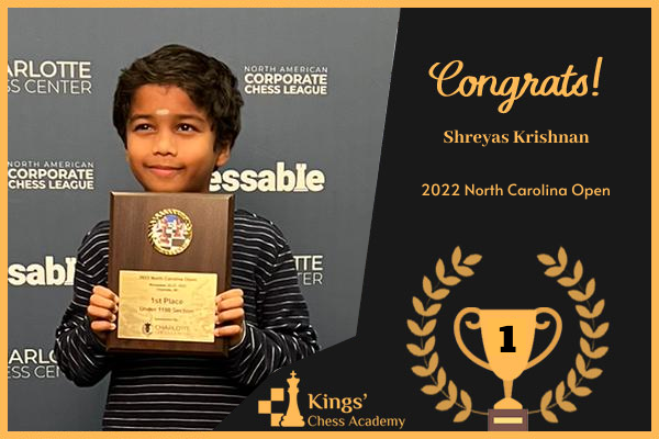 Shreyas - New York : National Champion will be your master chess coach and  make you a future champion